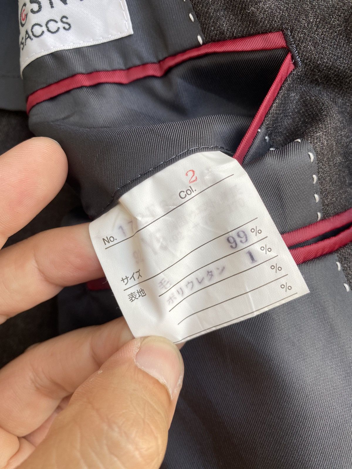 Yohji Yamamoto Vtg 90s Sacsny Ysaccs by Yohji Yamamoto blazer jacket Size 38R - 5 Thumbnail