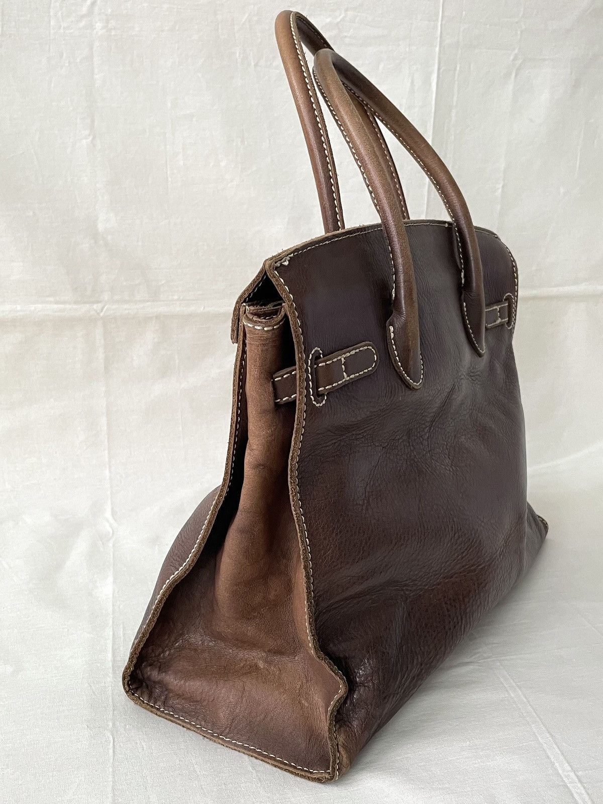 Mademoiselle Non Non Birkin Style Leather Bag by Mademoiselle Japan Size ONE SIZE - 8 Thumbnail