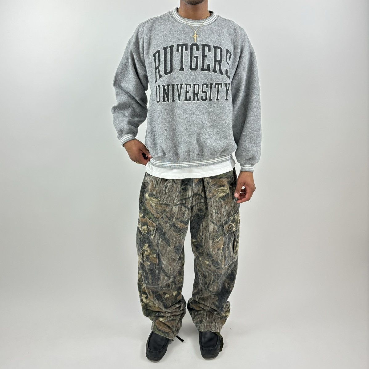 Gear for Sports vintage 90s RUTGERS UNIVERSITY college Spellout sweatshirt Size US XL / EU 56 / 4 - 2 Thumbnail