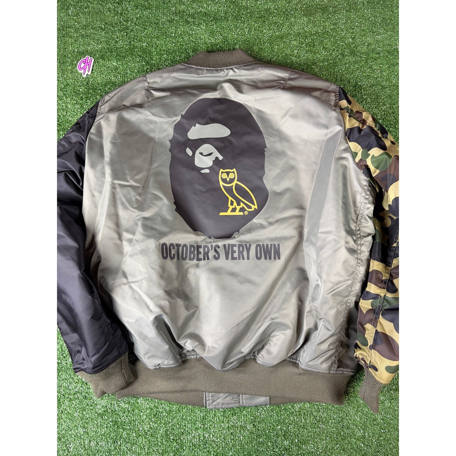 Bape Bape X OVO Dark Green MA-1 Bomber Jacket Size Large Size US L / EU 52-54 / 3 - 2 Thumbnail
