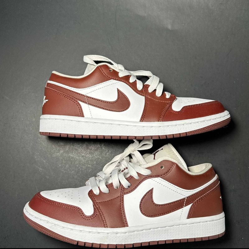 image of Wmns Air Jordan 1 Low 'bronze Eclipse' Shoe Size 9 in Brown, Women's