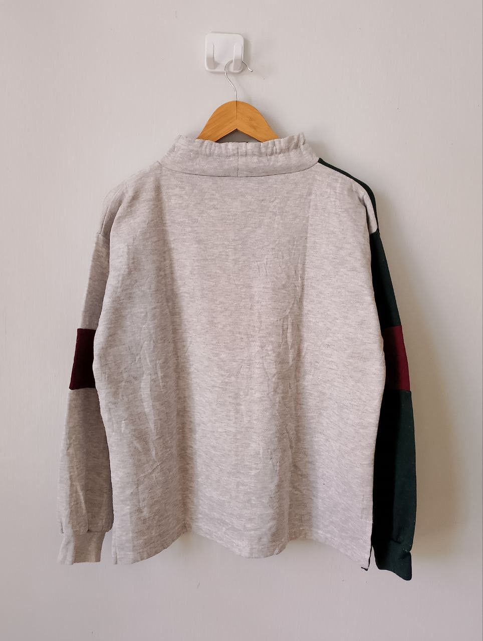 Vintage Vintage PRESTIGE GLOBAL Colour Block Rayon Sweatshirt Size US M / EU 48-50 / 2 - 2 Thumbnail