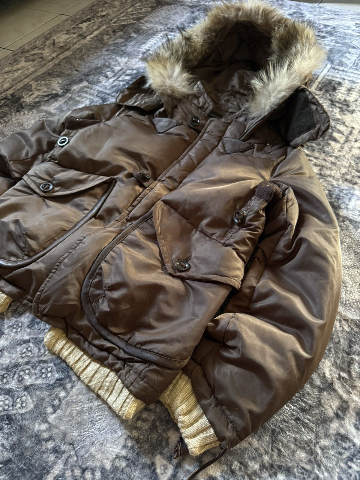 Dsquared2 FW04 Dsquared2 Raccon Fur Hood Padded Jacket Size US M / EU 48-50 / 2 - 8 Thumbnail