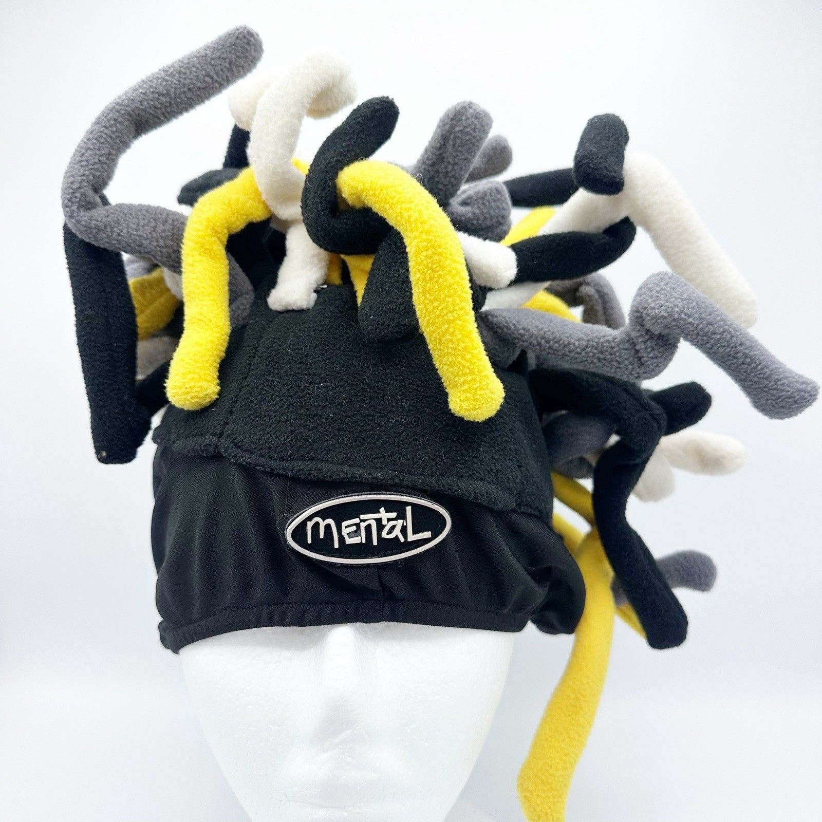 Vintage Mental Headgear Dreadlock Beanie Hat Snowboarding Fleece Y2K Size ONE SIZE - 1 Thumbnail