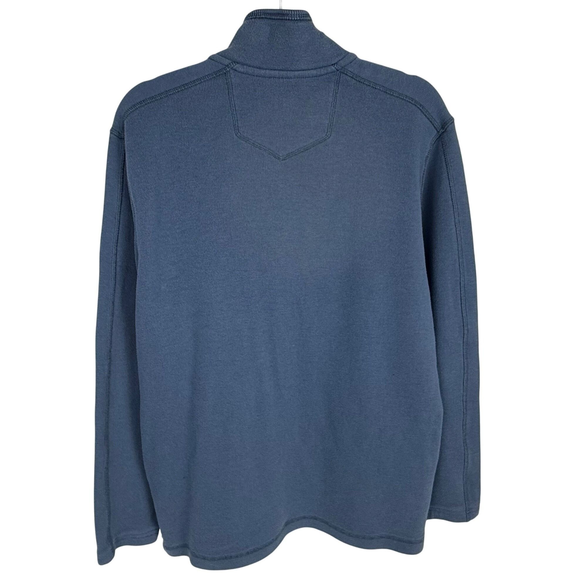 Eddie Bauer Eddie Bauer Men's 1/4-Zip Cotton Sweater Blue Size L Size US L / EU 52-54 / 3 - 4 Thumbnail