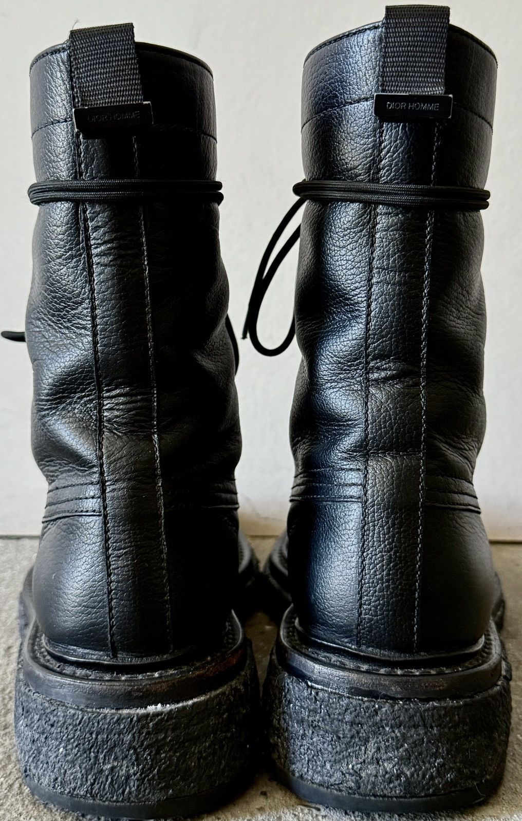 Dior Dior - Hedi Slimane - AW07 “Navigate”- Leather Combat Boots Size US 9 / EU 42 - 13 Thumbnail