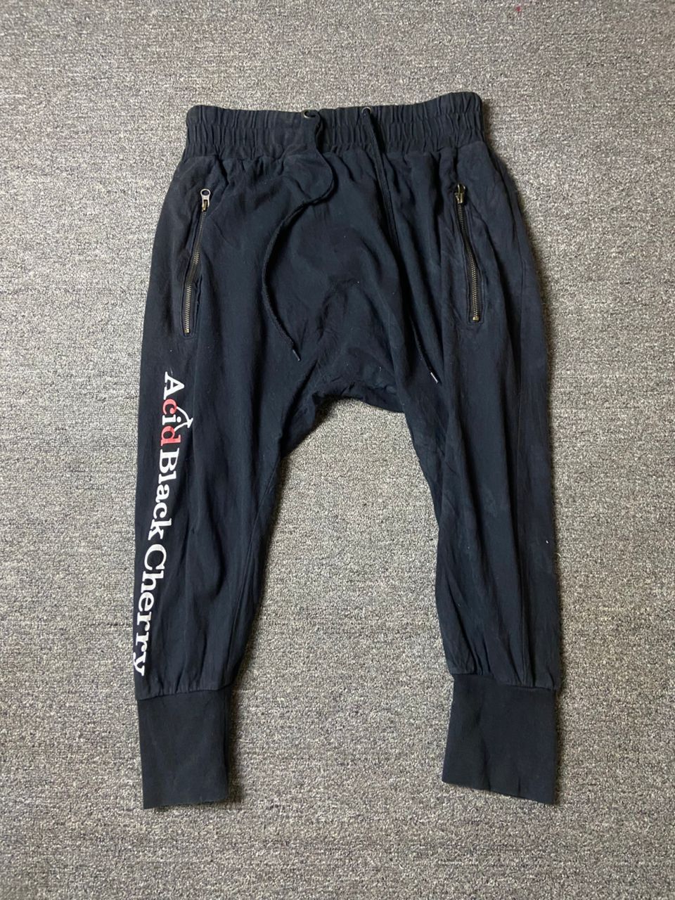 Japanese Brand Acid Black Cherry Harem Pants (177) Size US 29 - 1 Thumbnail