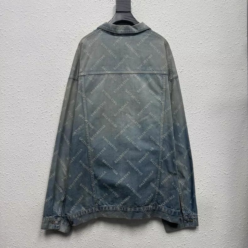 Balenciaga Balenciaga Bulletproof washed bamboo fiber denim jacket Si Size US M / EU 48-50 / 2 - 2 Thumbnail