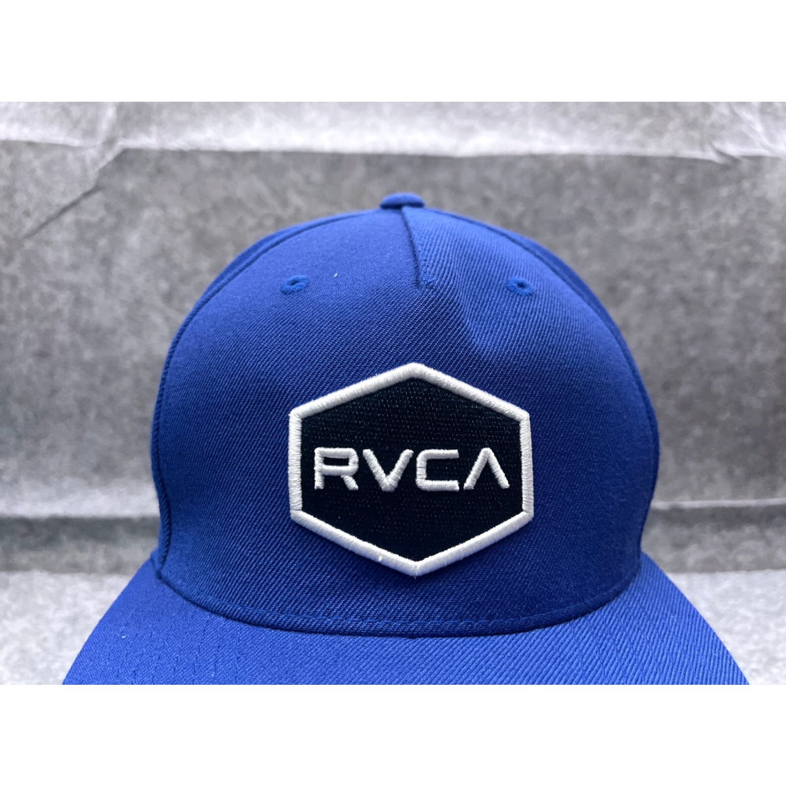 RVCA RVCA Hat Cap Snap Back One Size Blue Acrylic Wool Blend Twill Skatebeach Outdoor Mens Hat Cap 90s? Size ONE SIZE - 2 Thumbnail