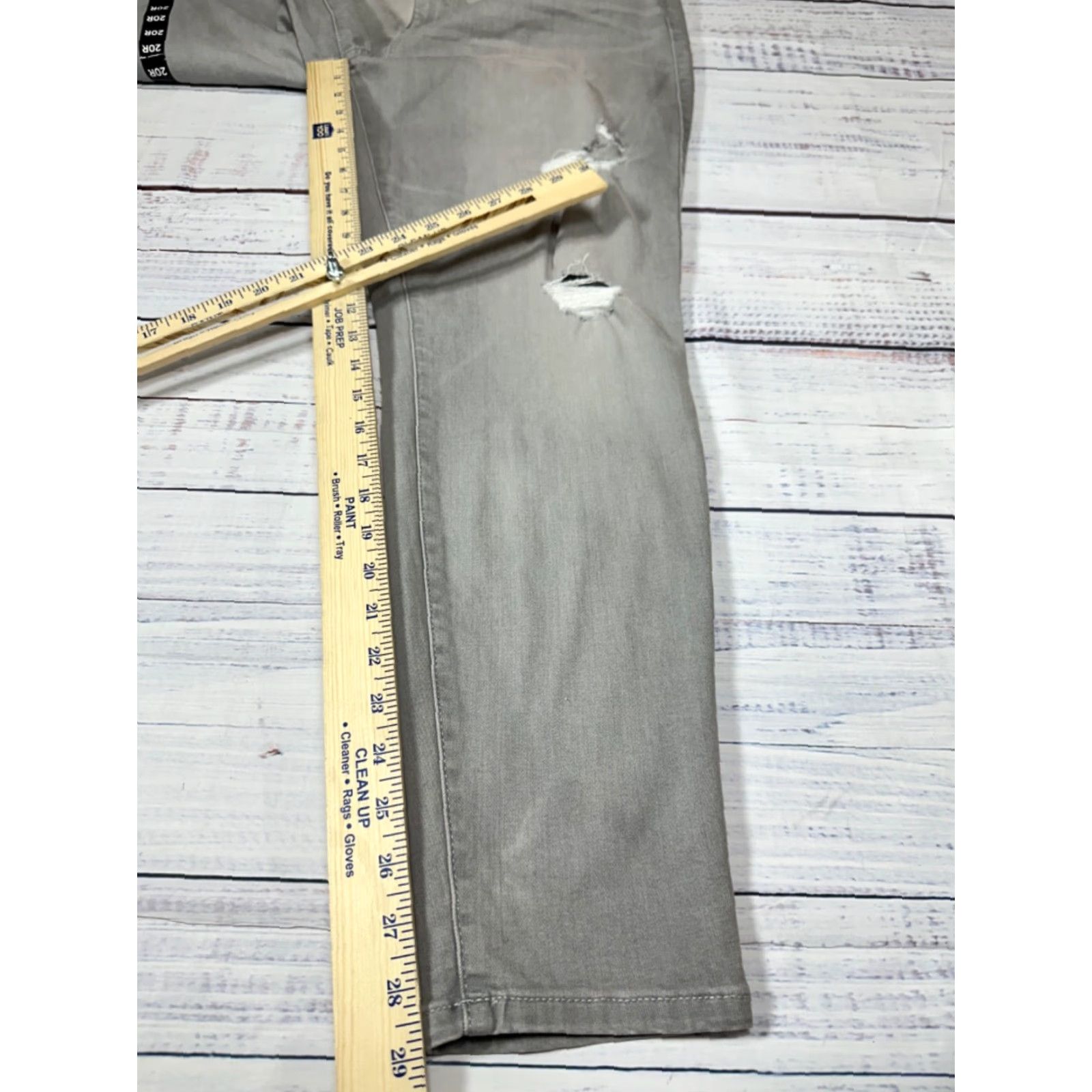 Torrid Torrid Jeans Skinny Plus 20R Gray Women High Rise Distressed Super Soft Jegging Shirt? Size 42" / US 20 - 2 Thumbnail