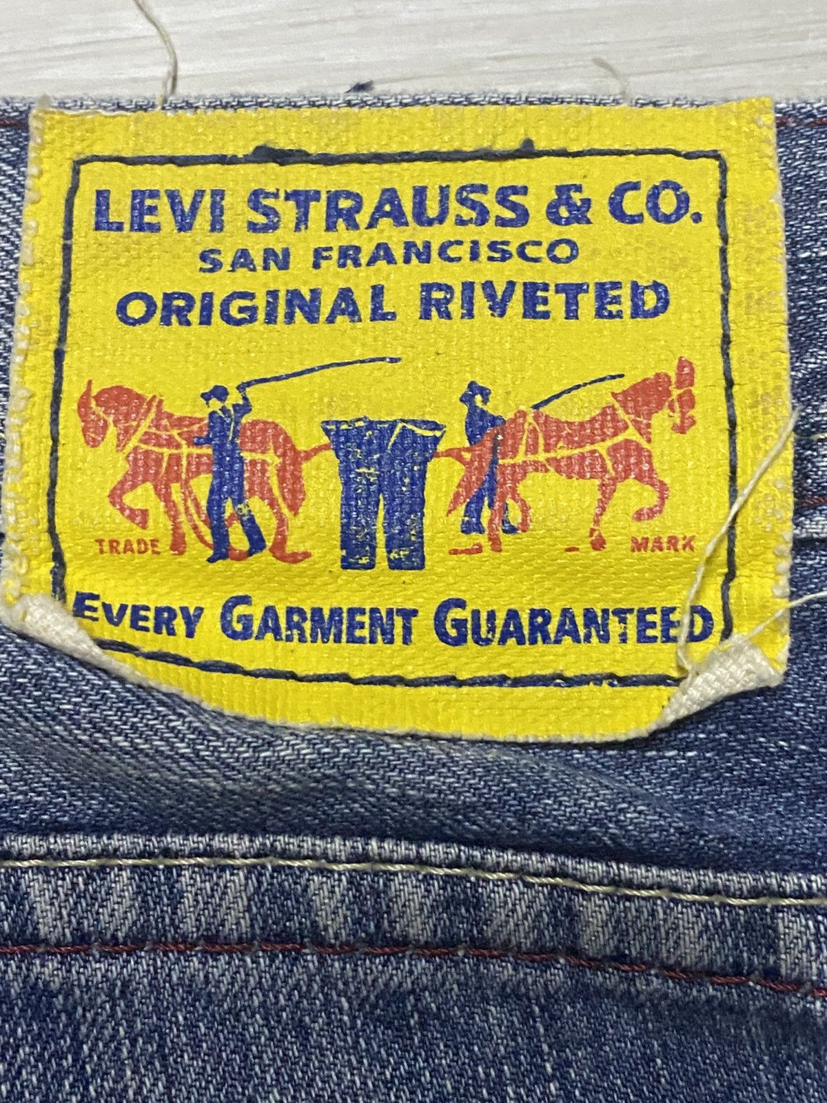 Levi's Vintage Levis Strauss San Francisco Distressed Jeans Size US 32 / EU 48 - 13 Thumbnail