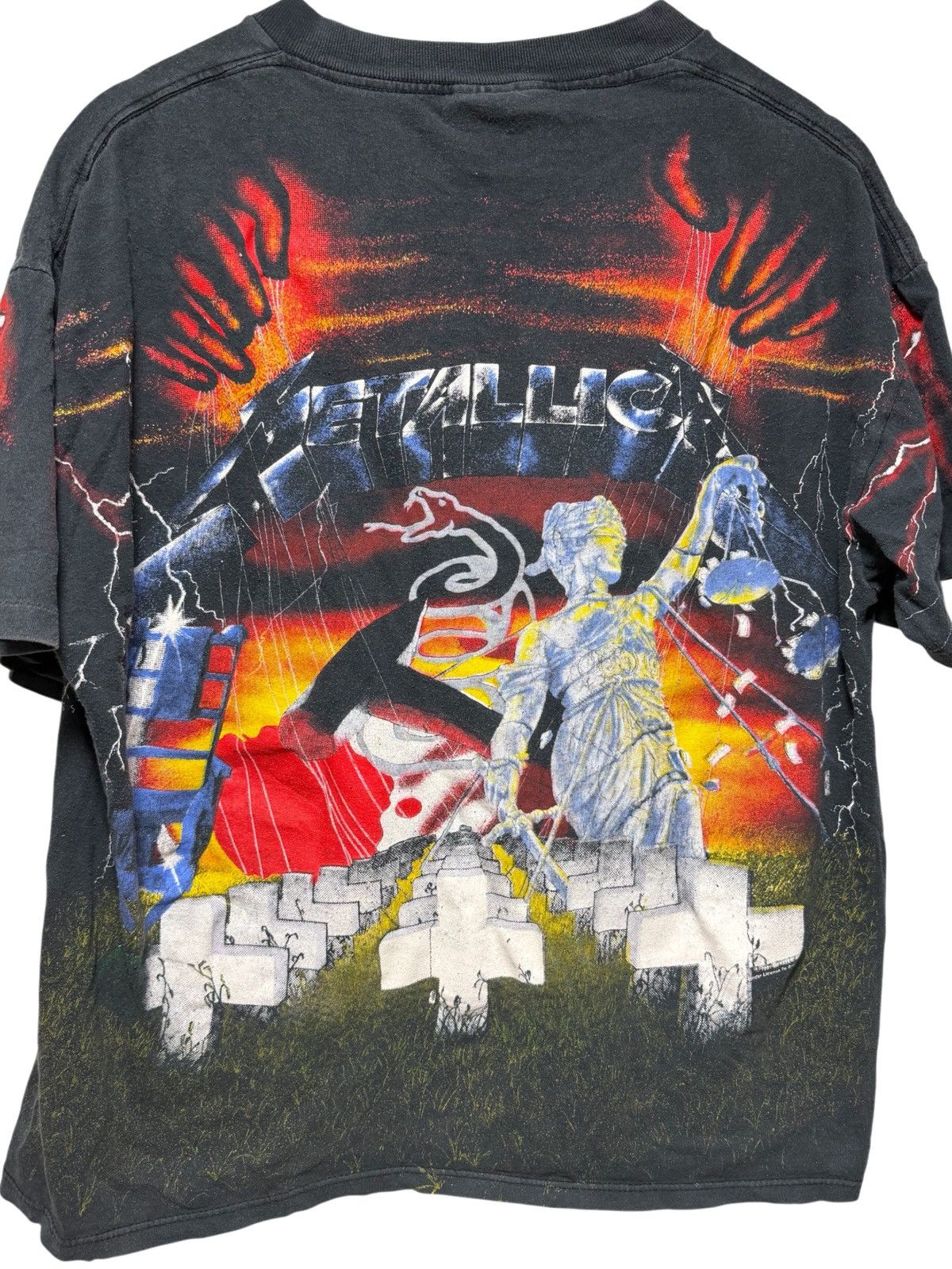 Brockum Vintage 1991 Metallica T-shirt Brockum Rare All Over Print Size US XL / EU 56 / 4 - 9 Thumbnail