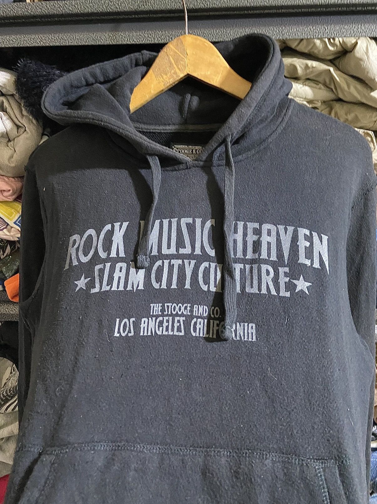 Japanese Brand Stooge & Co slam city rock music hoodie Size US M / EU 48-50 / 2 - 6 Thumbnail