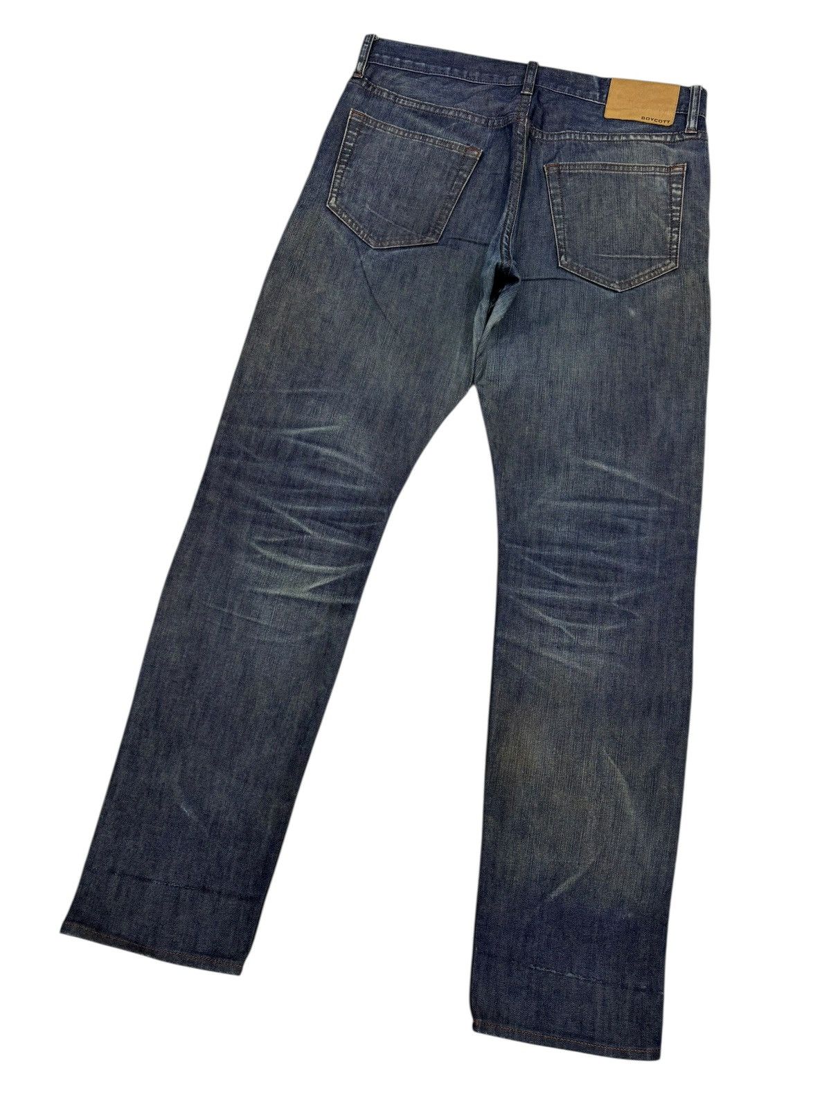 If Six Was Nine Vintage Japanese Brand Boycott Rusty Distress Denim Jeans Size US 34 / EU 50 - 4 Thumbnail
