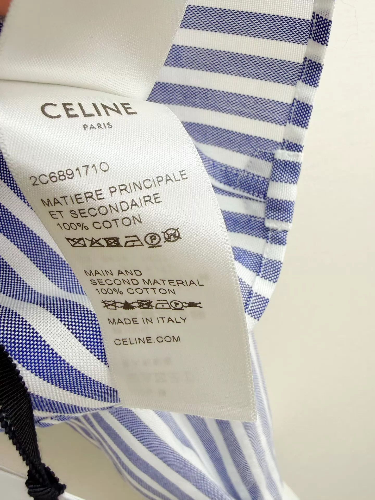 Celine Celine Striped Shirt 38 New With Tags Authentic Size XS / US 0-2 / IT 36-38 - 6 Thumbnail