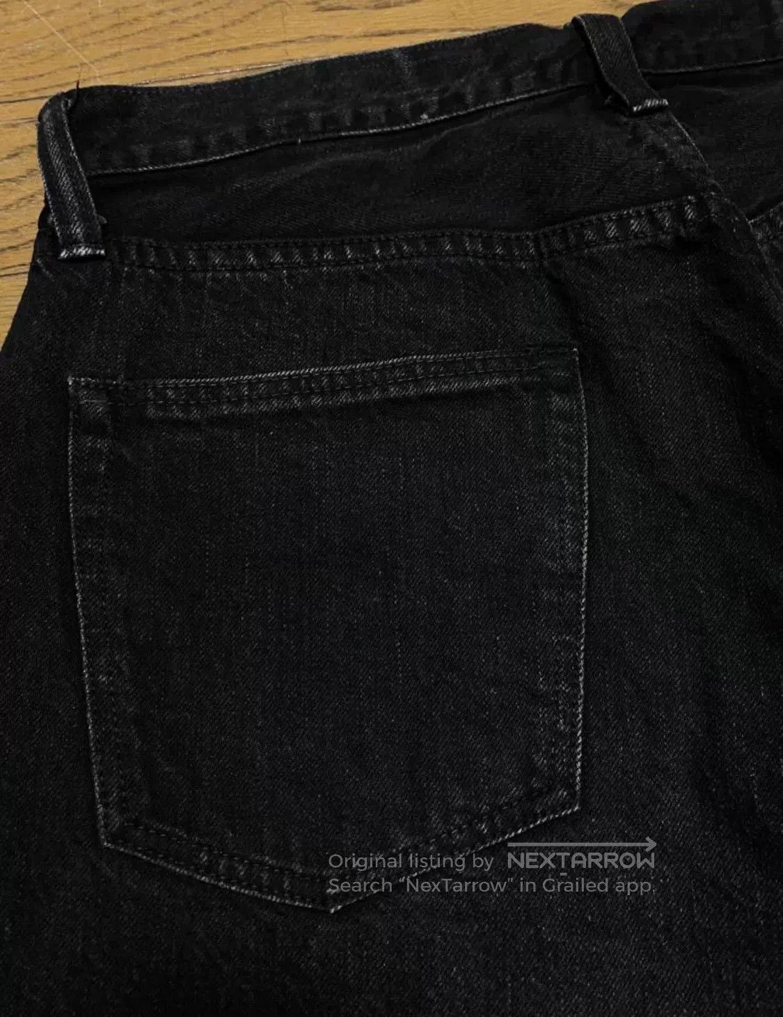 Sugar Cane Sugar Cane Black Denim Trousers. Size US 32 / EU 48 - 4 Thumbnail