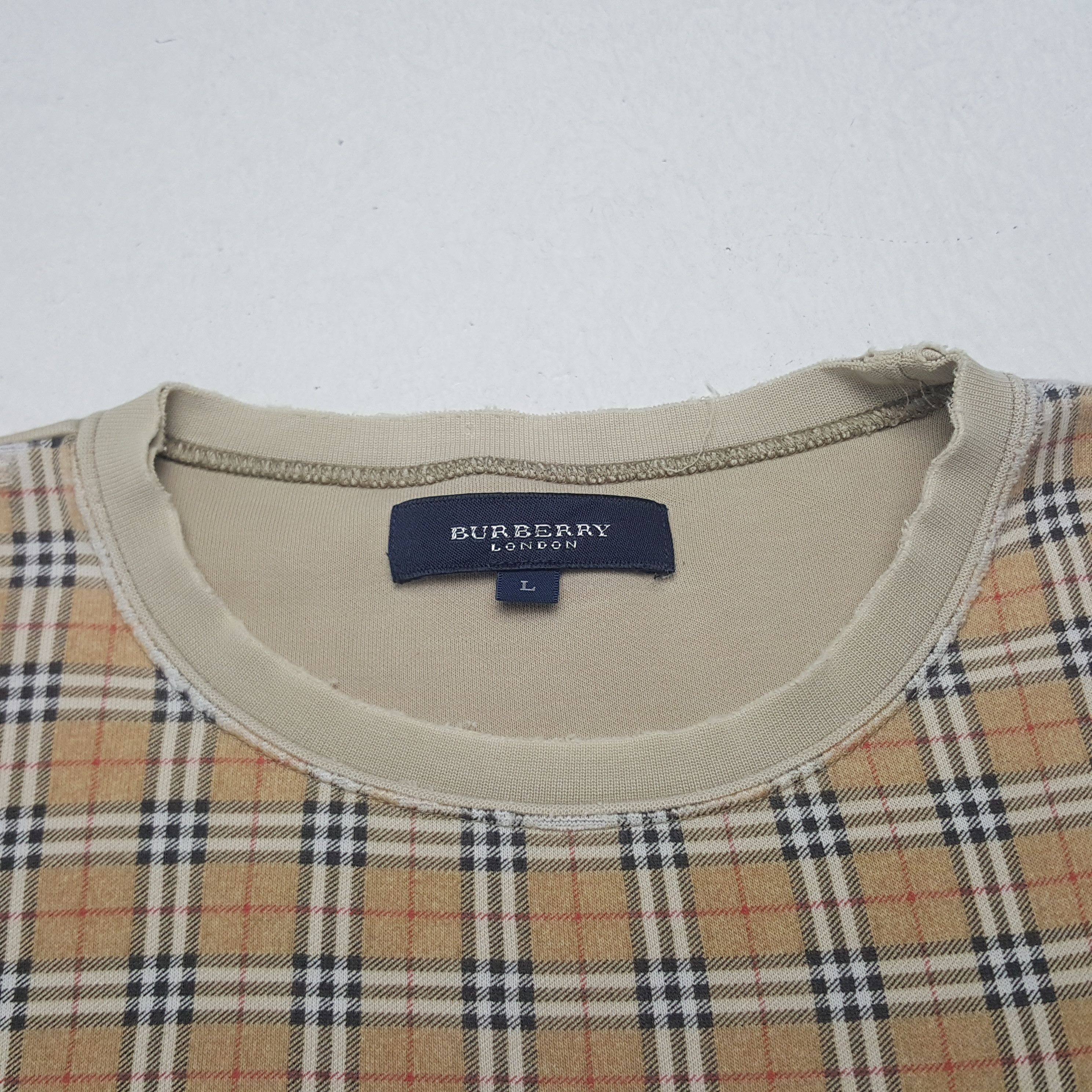 Burberry Burberry London Nova Check Custom SpellOut Sweatshirt Size US L / EU 52-54 / 3 - 5 Thumbnail