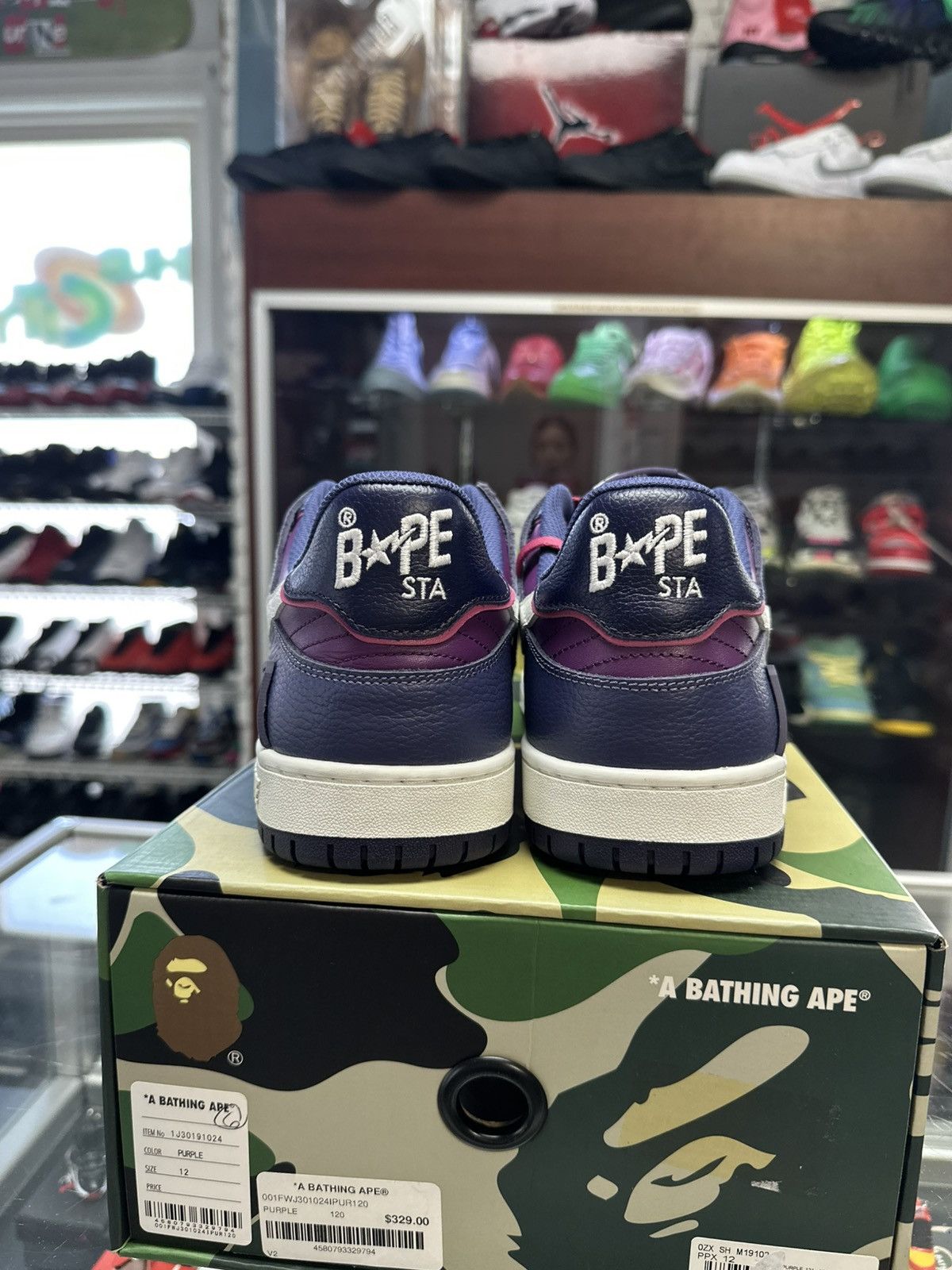 Bape Bape Skatestas ‘Purple/Pink’ Size US 12 / EU 45 - 5 Thumbnail