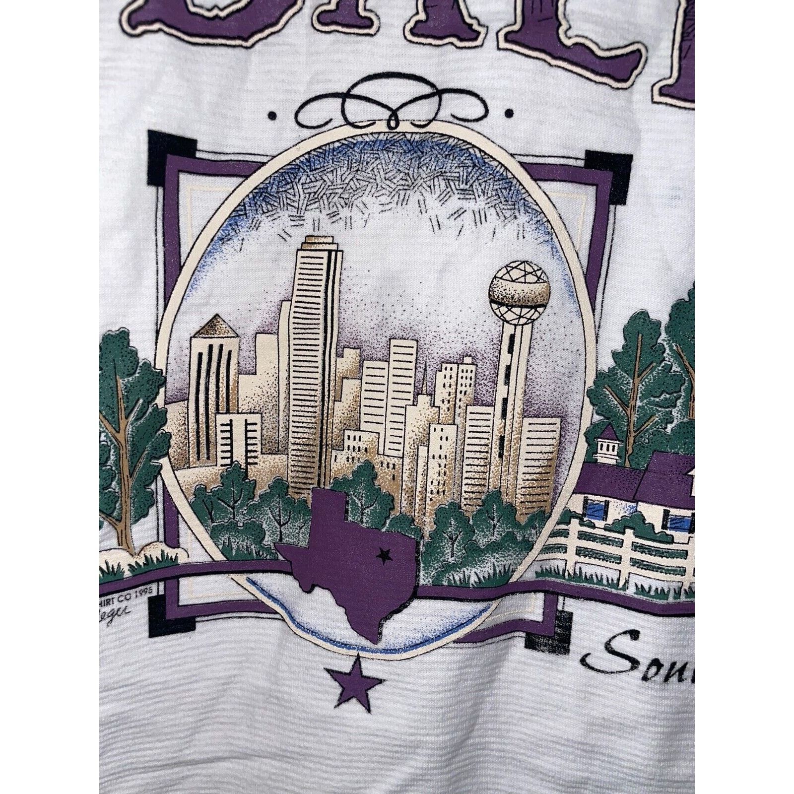 Vintage Vintage Dallas Southfork Ranch Yellowstone Misprint Tee Size US L / EU 52-54 / 3 - 9 Thumbnail