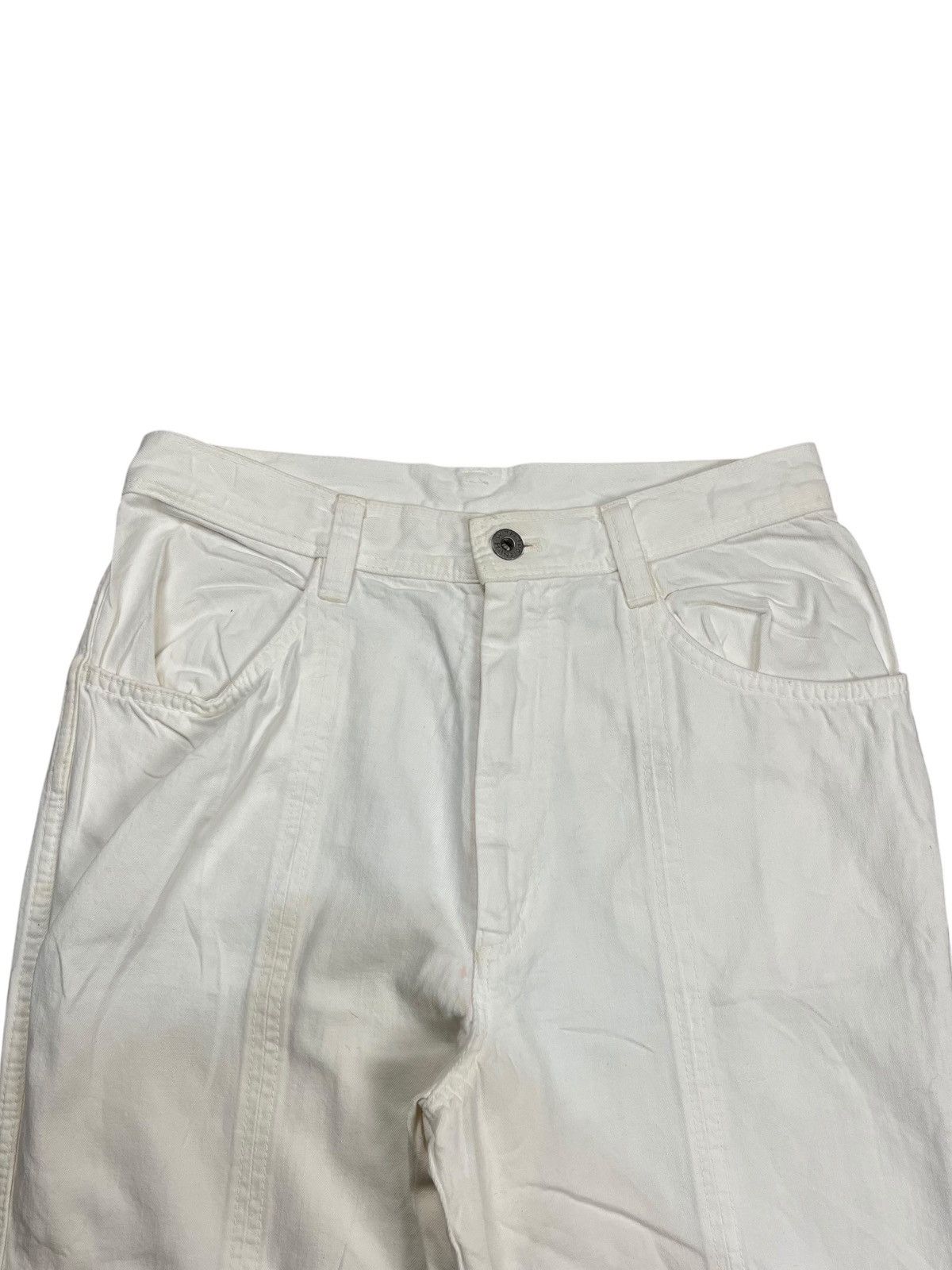 Hai Sporting Gear × Issey Miyake × mercibeaucoup 1980s Hai Sporting - Paneled White Pants Size US 30 / EU 46 - 5 Thumbnail