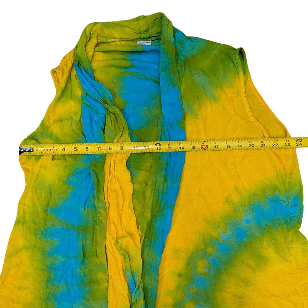 Vintage Vintage Dharma Trading Co. Tie-Dyed Flowy Boho Vest | 2XL Size XXL / US 16-18 / IT 52-54 - 4 Thumbnail