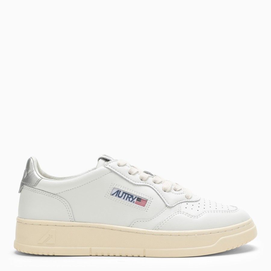 AUTRY o1d2blof0824 Low-Top Trainers in White & Silver Size US 11 / IT 41 - 1 Thumbnail