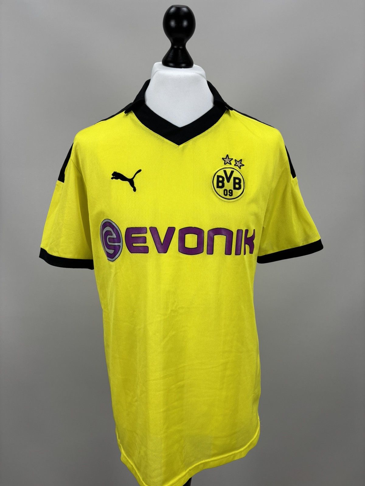 Puma Mens t shirt Puma BVB Borussia Dortmund Size XL Color Yellow Size US XL / EU 56 / 4 - 2 Thumbnail