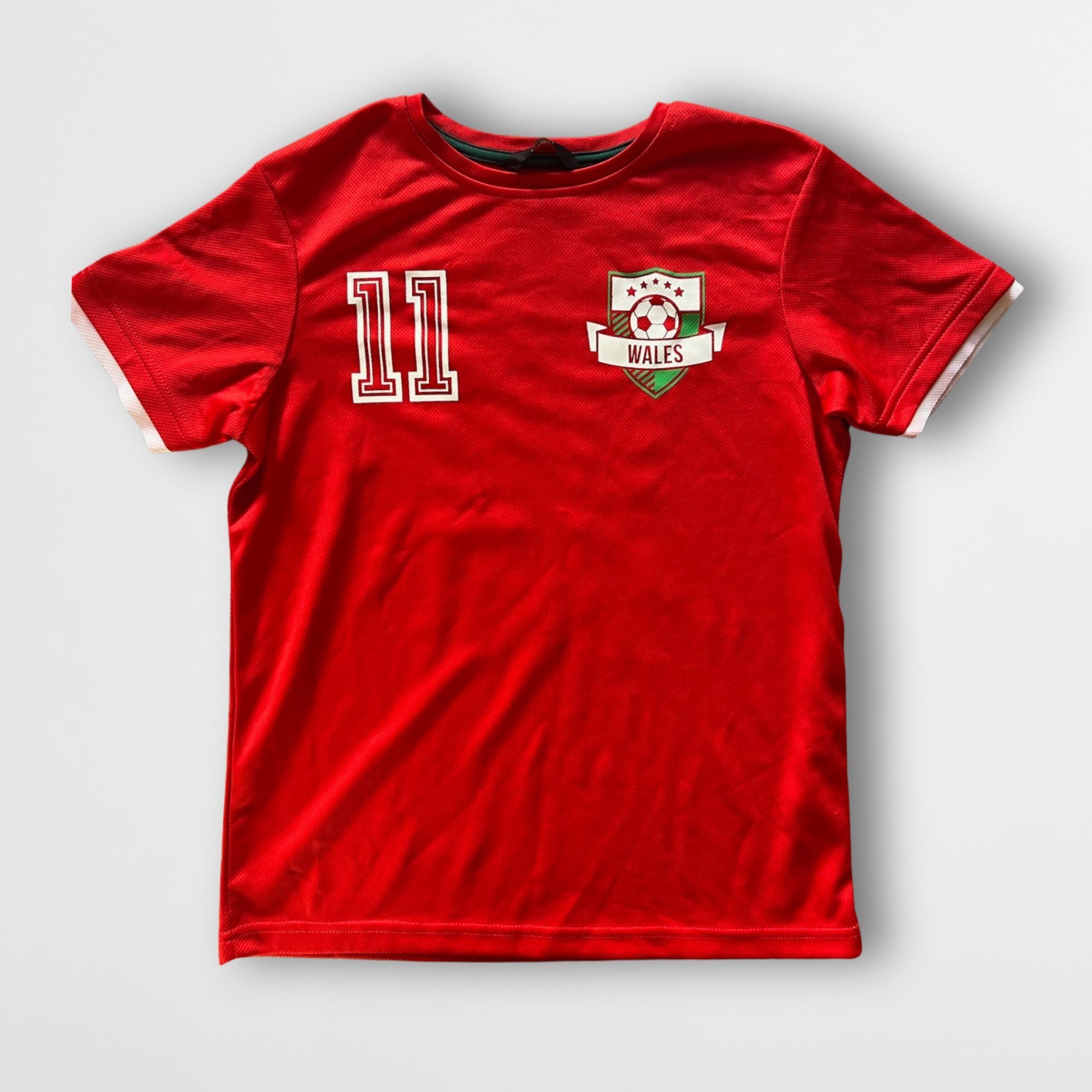 Other Retro Wales Football Jersey T-Shirt 11 Red Short Sleeve Crew Size US S / EU 44-46 / 1 - 2 Thumbnail