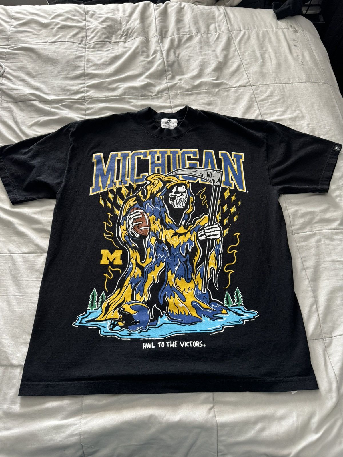 Warren Lotas Michigan Wolverines “Hail to the Victors” Tee