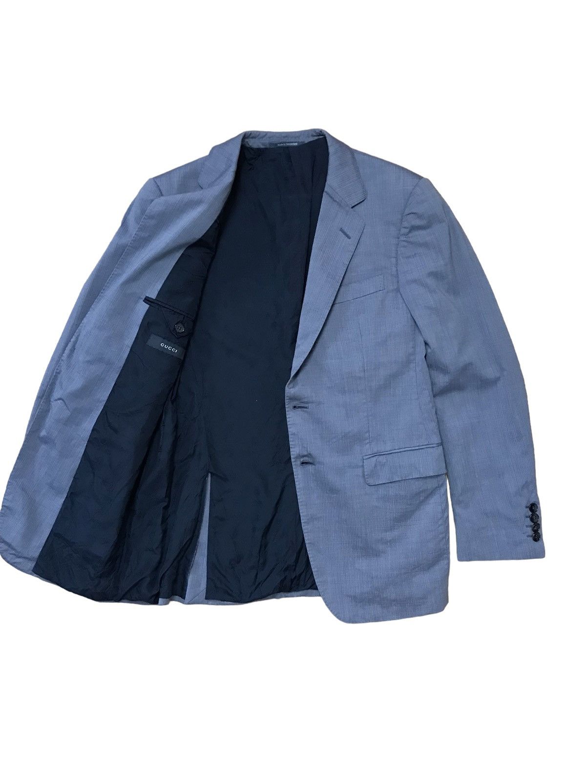 Gucci Gucci Stripped Dark Gray Formal Blazer/Jacket Size 48R - 1 Thumbnail