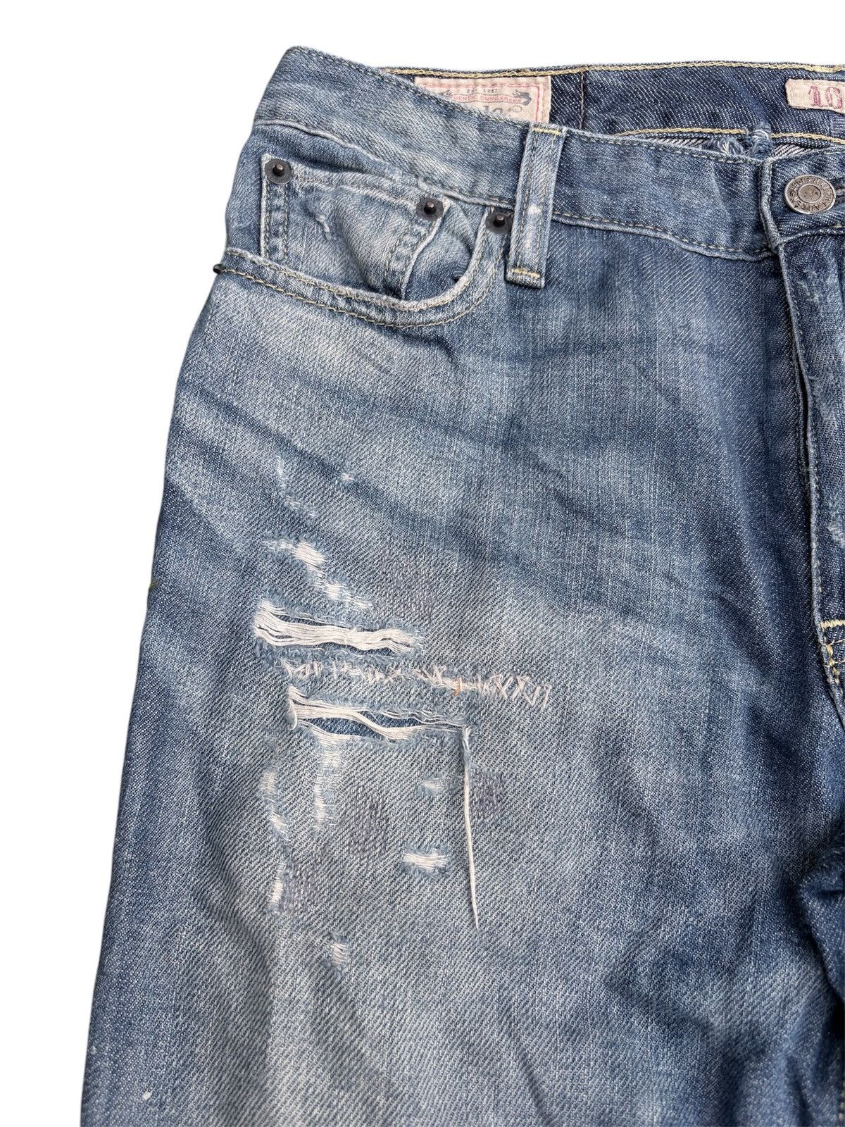 RRL Ralph Lauren Polo Ralph Lauren Patchwork Denim Pants Size US 28 / EU 44 - 5 Thumbnail