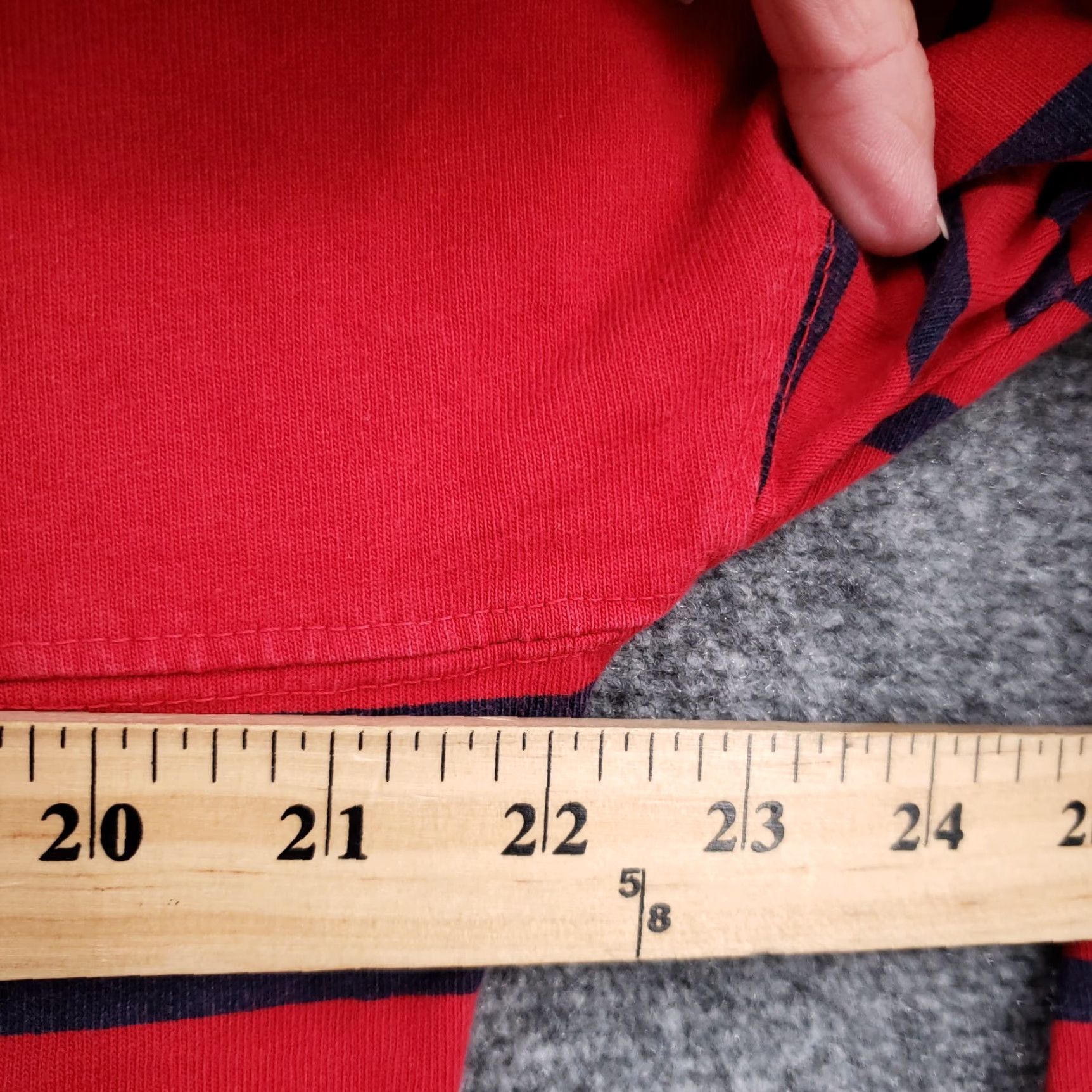 ESPIRIT Spirit Jersey Shirt Mens S Red Stripe Cotton Size US S / EU 44-46 / 1 - 5 Thumbnail