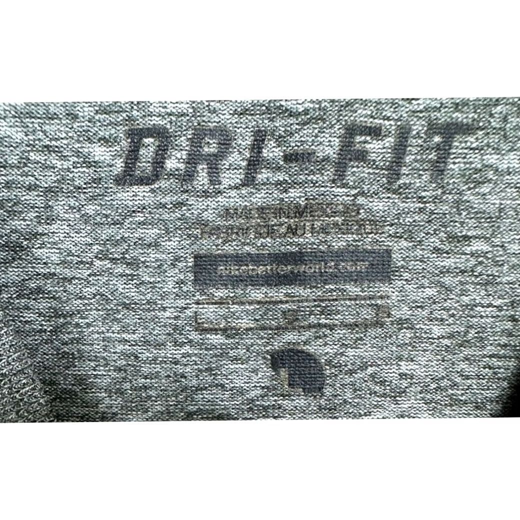 Nike Nike Dri-Fit T-Shirt Adult Large Grey Swoosh Activewear Short Sleeve Tee Mens Size US L / EU 52-54 / 3 - 3 Thumbnail