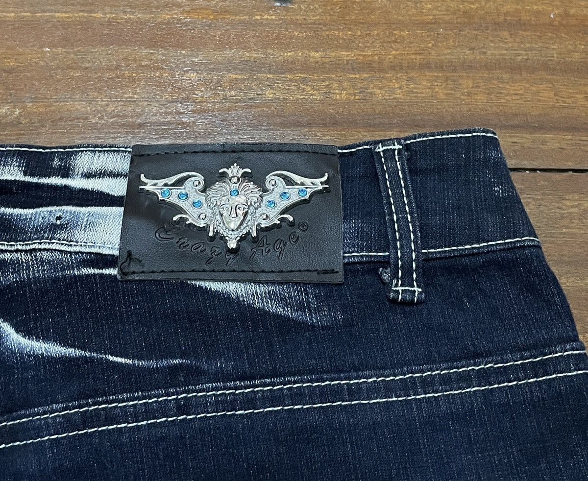 If Six Was Nine Rare Design Vintage Brand Crazy Age Flared Jeans 2000s Size US 38 / EU 54 - 9 Thumbnail