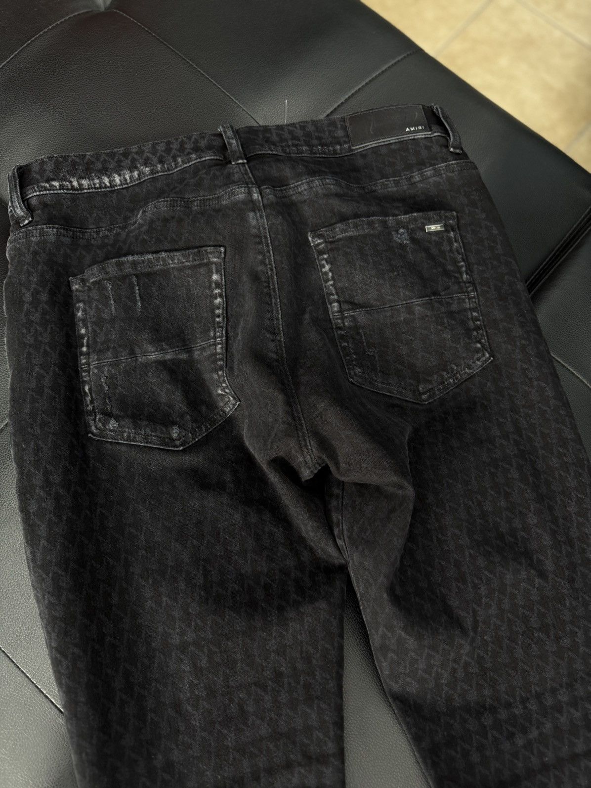 Amiri × Playboy Amiri x Playboy Bunny Logo Black Skinny Jeans Size 33 Size US 33 - 8 Thumbnail