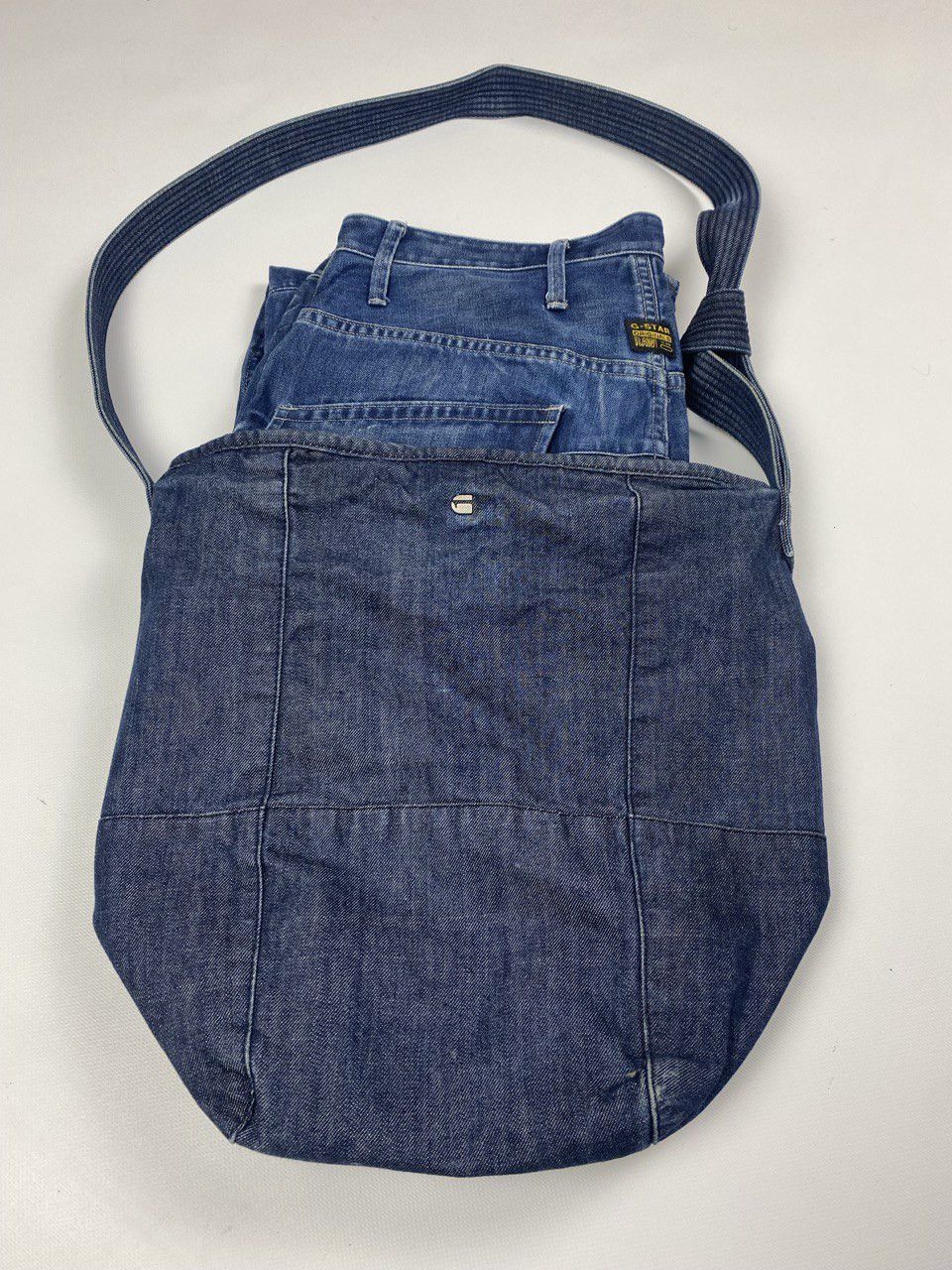 G-Star Avant Garde G-STAR RAW Denim Tote Bag Distressed Style Y2K Size ONE SIZE - 20 Thumbnail