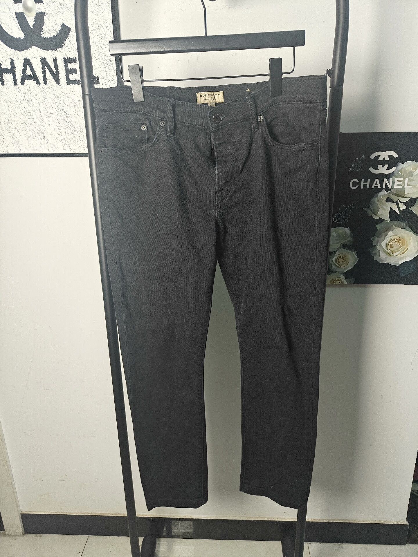 Burberry Burberry Black Denim Jeans for Sale Size US 32 / EU 48 - 1 Thumbnail