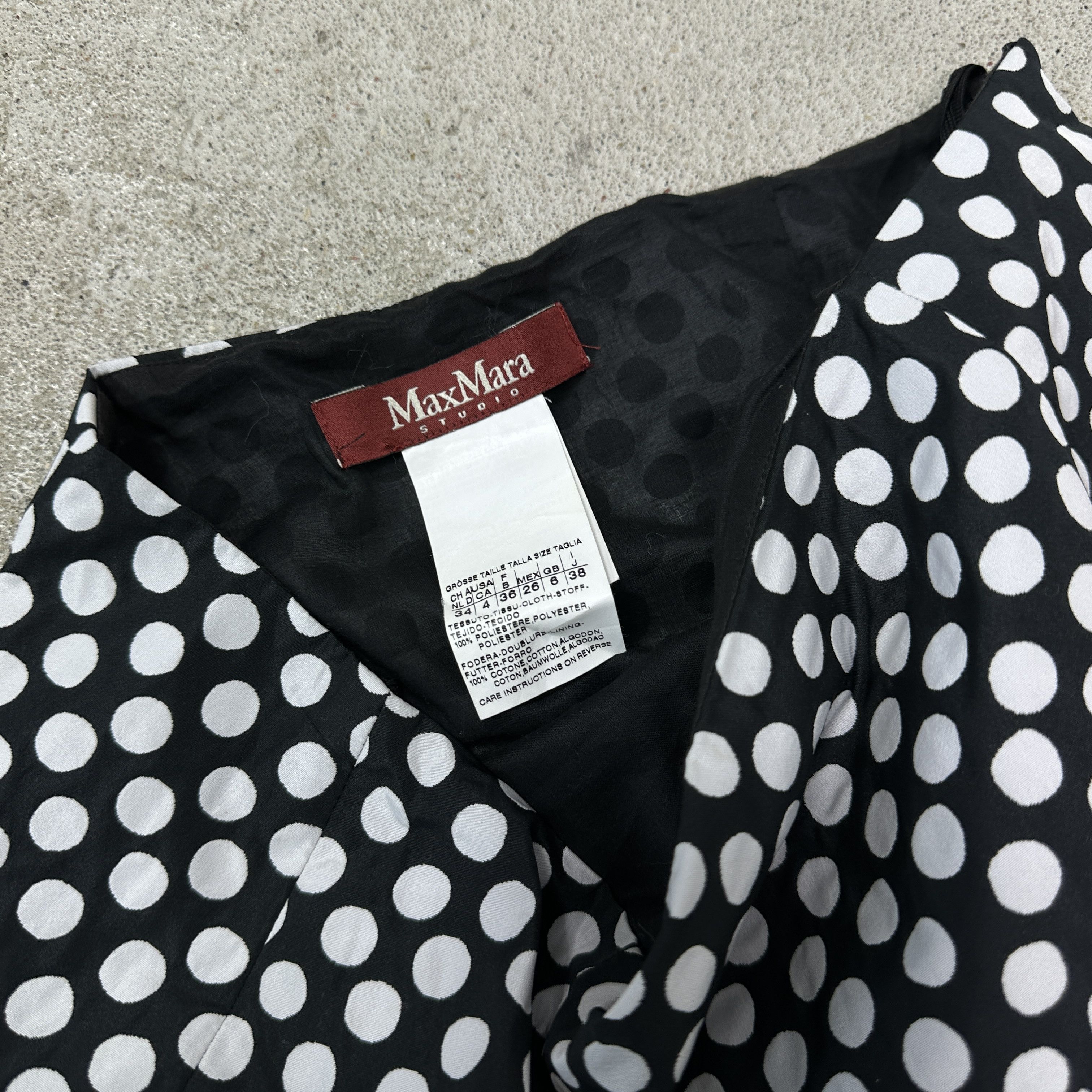 Max Mara Vintage Avant Garde Polka Dot Max Mara Skirt Y2K Size 25" / US 0 / IT 36 - 4 Thumbnail