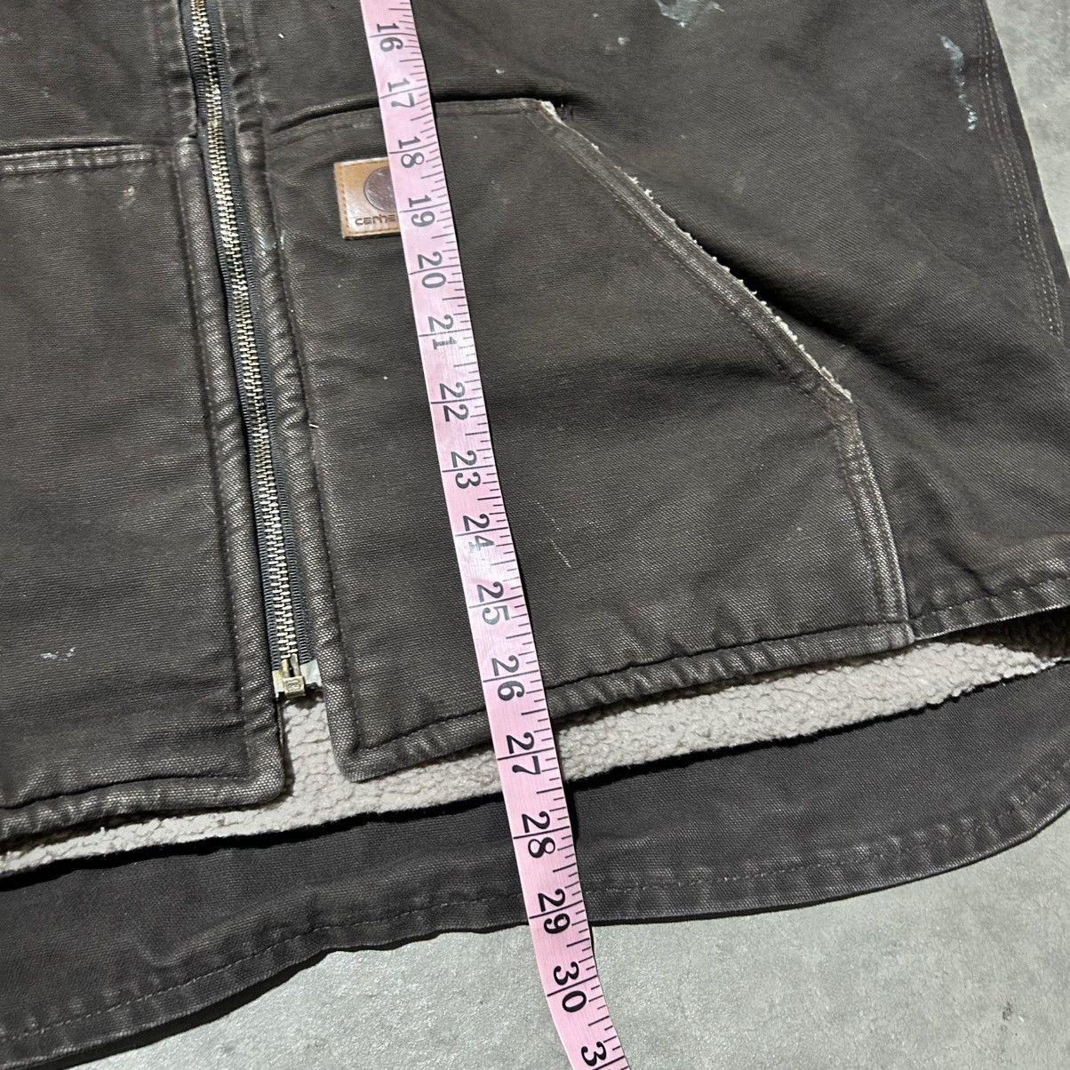 Carhartt Carhartt sherpa lined brown canvas work vest Size US XL / EU 56 / 4 - 6 Thumbnail