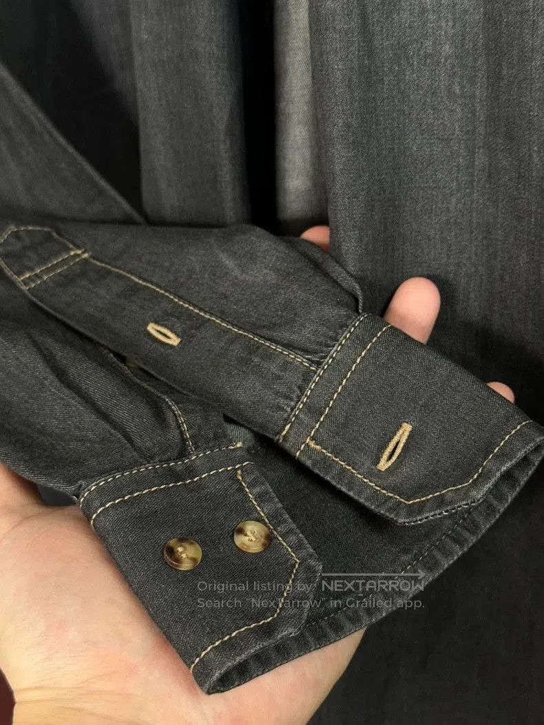 Brunello Cucinelli Brunello Cucinelli Denim Button-Up Shirt. Size US XL / EU 56 / 4 - 7 Thumbnail