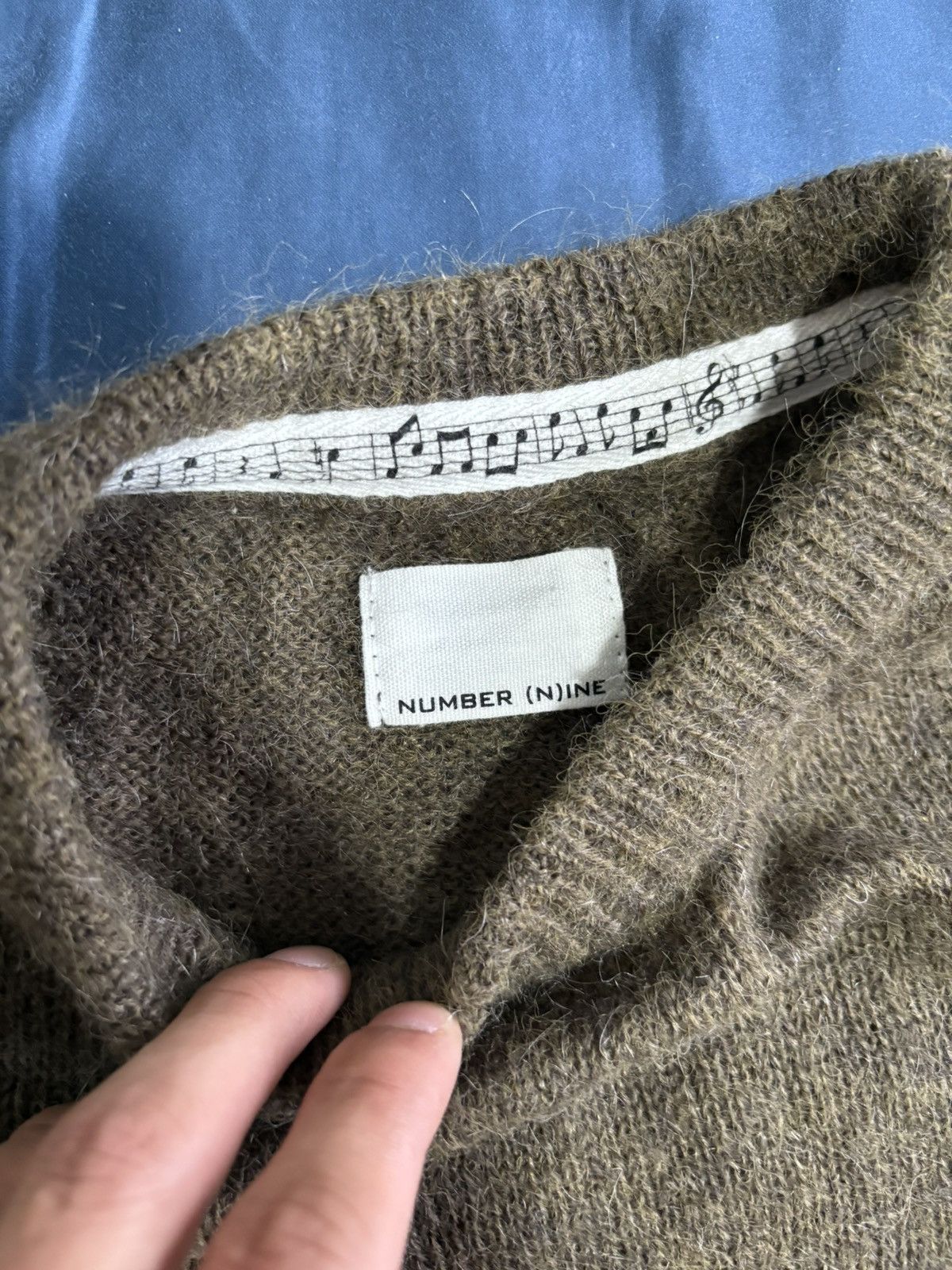 Number (N)ine Number nine green mohair distressed knitwear Size US S / EU 44-46 / 1 - 4 Thumbnail