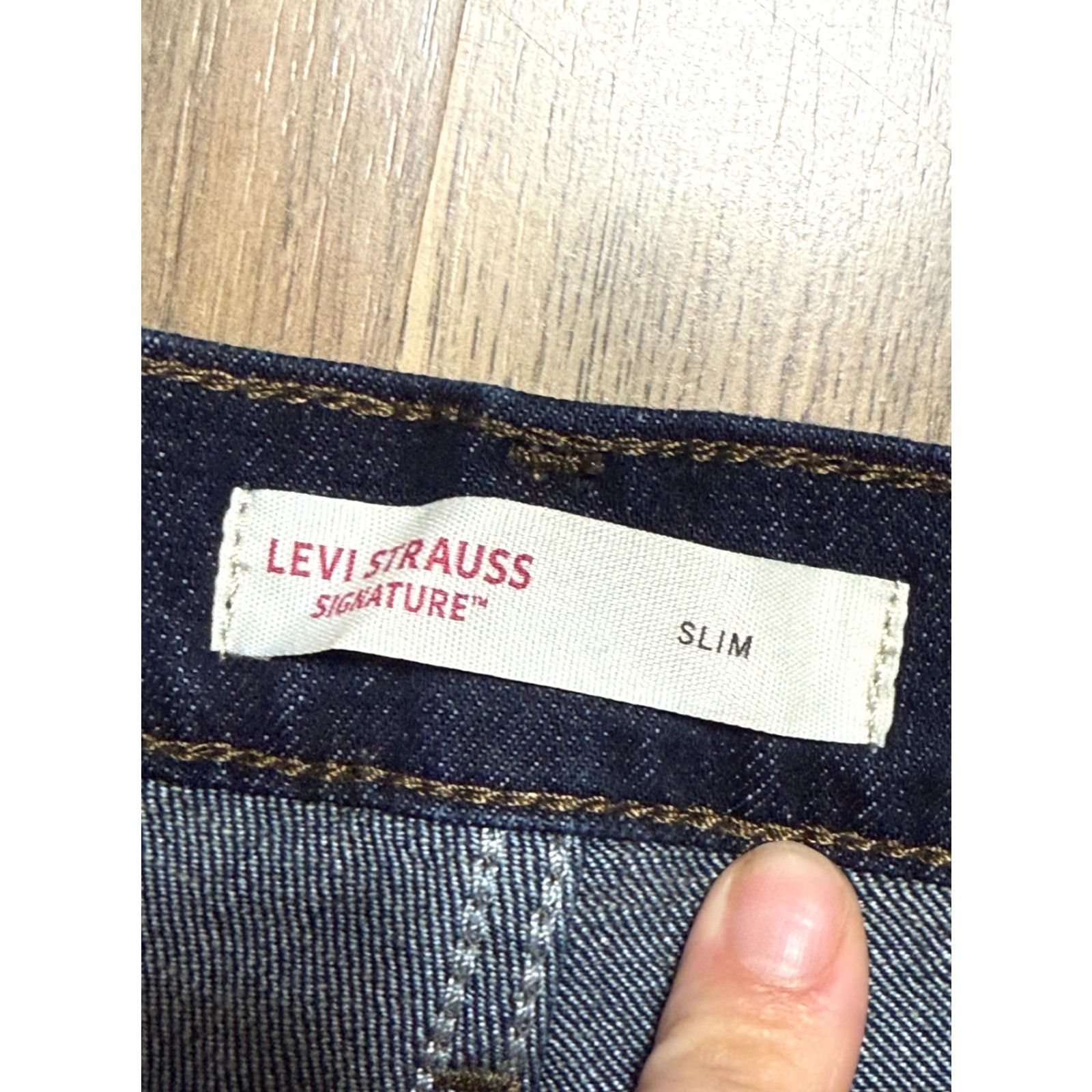 Levi's Levi's Signature Jeans Men's 38x30 Blue Denim Slim Fit 40" Length Size US 36 / EU 52 - 5 Thumbnail