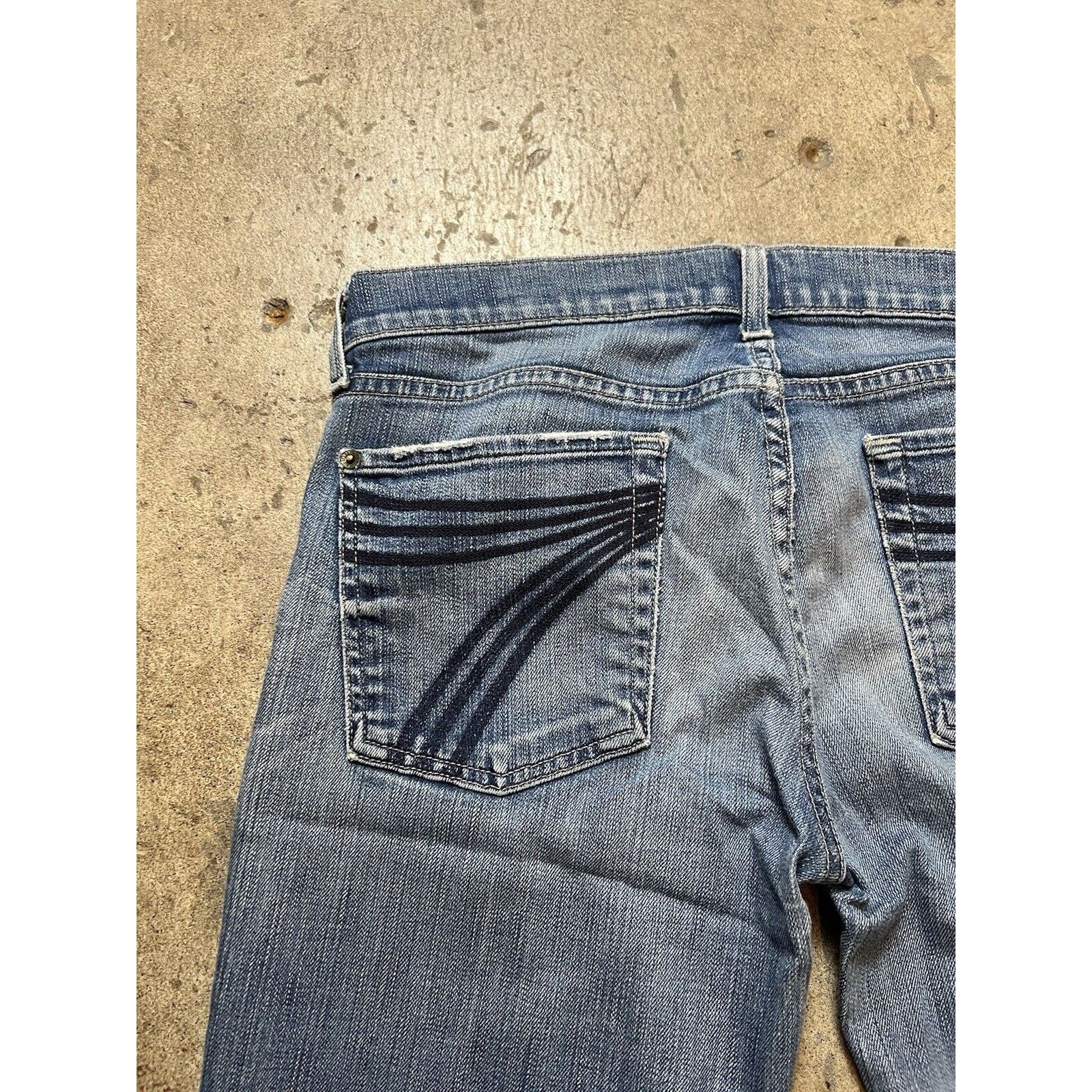 7 For All Mankind Seven For All Mankind Dojo Blue Jeans Womens Size 31 Size 31" - 7 Thumbnail