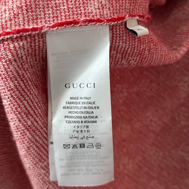 Gucci Gucci Red full-print cardigan jacket Size US XS / EU 42 / 0 - 4 Thumbnail