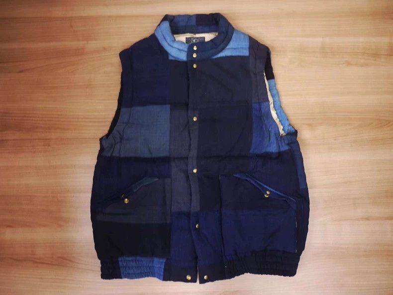Visvim VISVIM INSULATOR DOWN VEST 15AW ICT INDIGO KOFU | Grailed