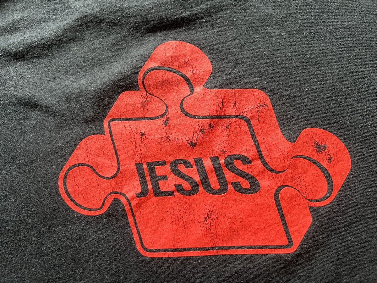 Other × Vintage The Missing Piece ! JESUS Jigsaw Size US L / EU 52-54 / 3 - 7 Thumbnail