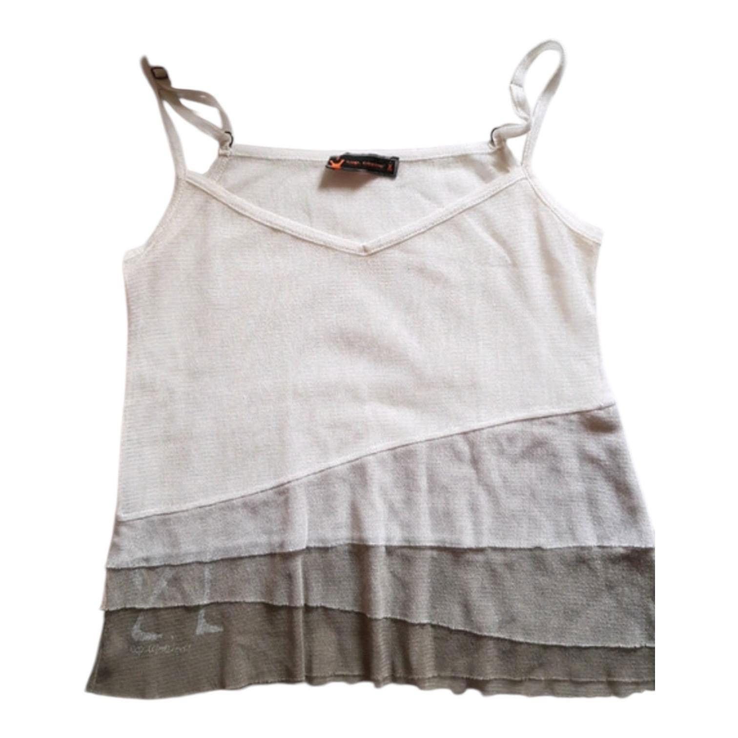 Cop Copine The Cop Copine Neutral Layered Mesh Tank Top Size ONE SIZE - 1 Thumbnail