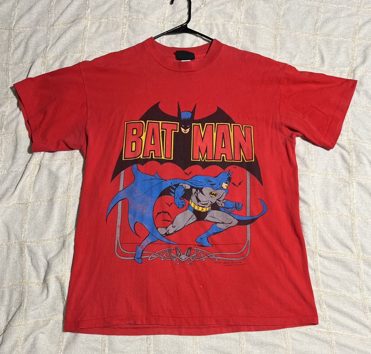 DC Comics × Vintage Vintage Batman T-shirt Size US XL / EU 56 / 4 - 1 Thumbnail