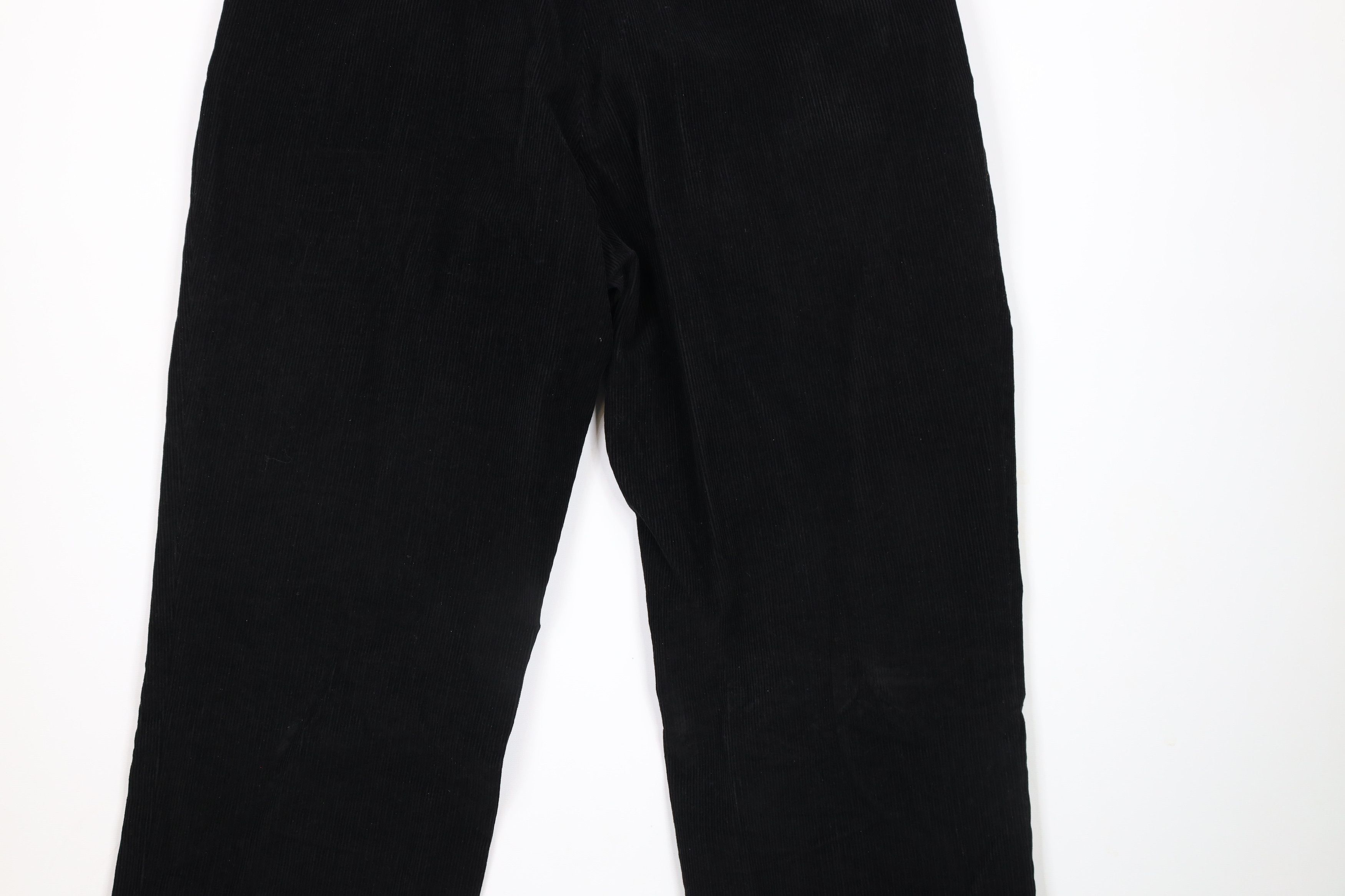 Vintage Vintage 90s Streetwear Cuffed Wide Leg Corduroy Pants Black Size US 36 / EU 52 - 10 Thumbnail