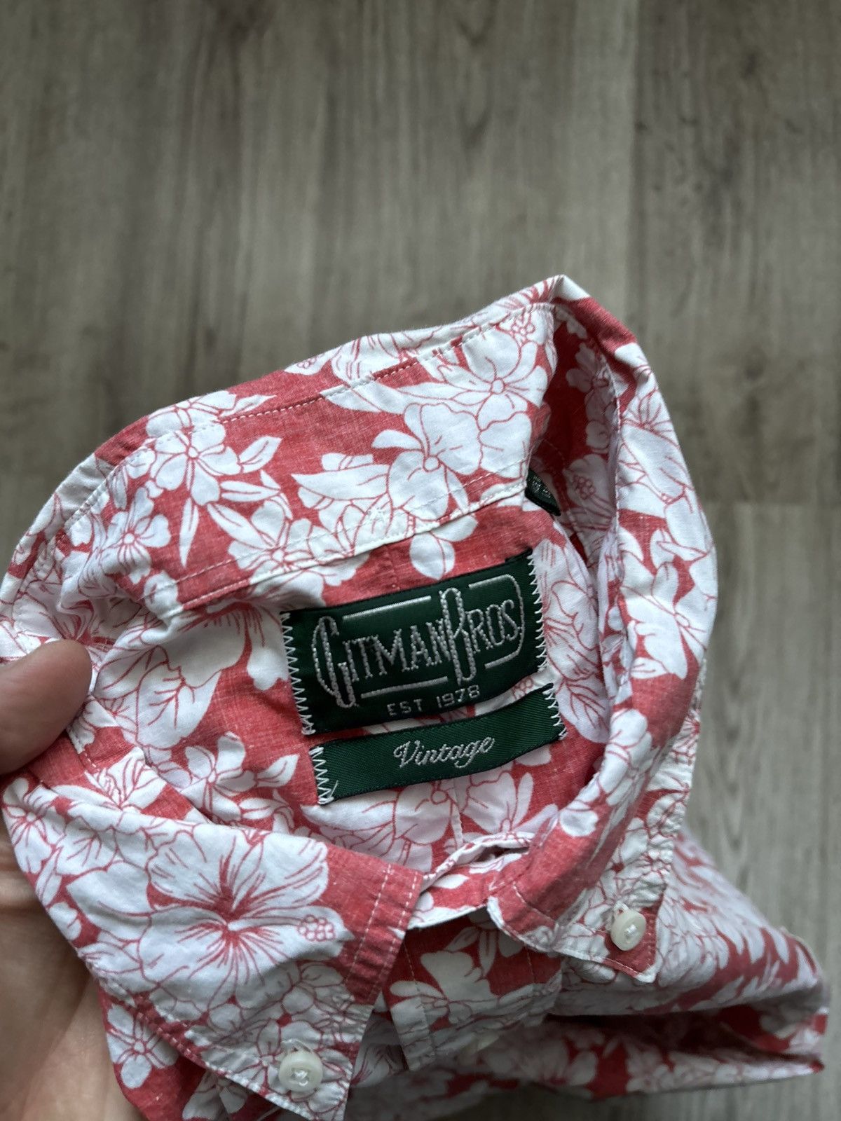 Gitman Bros. Vintage Gitman Vintage Hawaiian Popover Shirt Hibiscus Print Size US L / EU 52-54 / 3 - 19 Thumbnail
